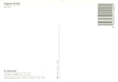 Danaïda — rzeźba w marmurze — Muzeum Rodina, Paryż — Rewers