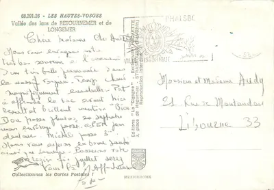 Vale dos lagos de Retournemer e Longemer — As Altas Vosges — Éditions La Cigogne — Verso