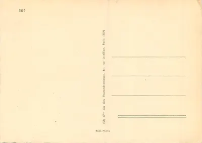Vichy — O Museu — Cie des Arts Photomécaniques, Paris — Verso
