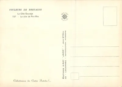 A Costa Selvagem — Port-Rhu — Edições de Arte 'Jack' - Jean Stoll — Verso