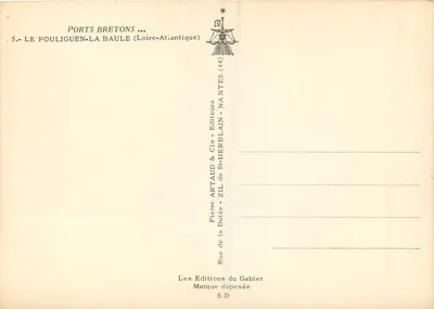 Le Pouliguen-La Baule — Portos bretones — Edições Artaud & Cie — Verso
