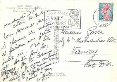 Źródło Cielistów — Vichy (Allier) — Wydawnictwo Hôtel-de-Ville — Rewers