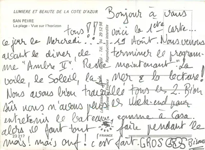 San Peire — Vista sobre o horizonte — Les Éditions Chromo — Verso