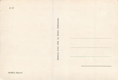 Locronan — Imagens de Locronan — Edições de Arte JOS, Le Doaré — Verso