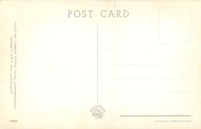 Auberge De Castille - Valletta, Malta — wydawca A.B.C. Library, n° 11556 — Rewers
