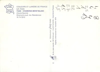 Chamonix-Mont-Blanc — zimowe rezydencje — Wydawnictwo Sztuki Arcueil — Rewers