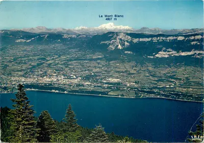 O Mont Blanc — vista do lago do Bourget — editor IRIS