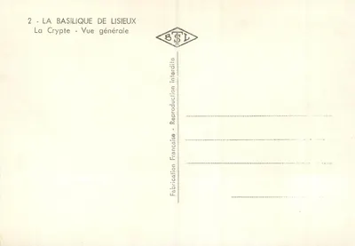Bazylika w Lisieux — Krypta — Widok ogólny — BSL — Rewers
