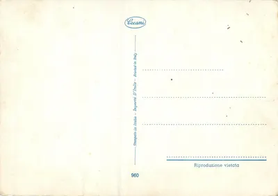 Flores e joias — editor Cecamì, n° 960 — Verso