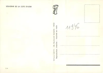 Souvenir of the French Riviera — SE.P.T. Editions — No. 0/56 — Back