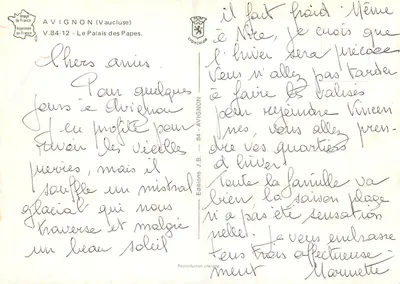 Avignon — Papal City — Éditions J.B. Lyoncolor — Back