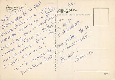 Villa Vergara — Península de Viña del Mar — editor Hispapel Ltda. n°118 — Verso