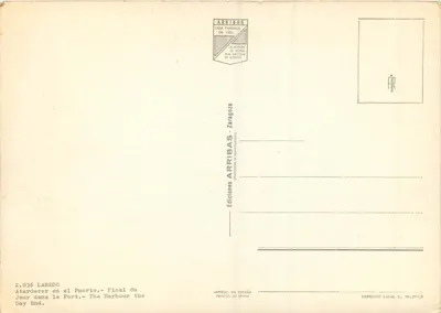 Laredo — Port pod zachodem słońca — Éditions Arribas — Rewers