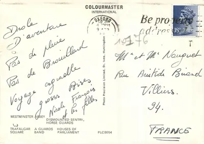 Londres — locais e soldados — COLOURMASTER INTERNATIONAL — Verso