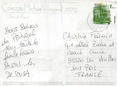 Arco de rocha ao pôr do sol — Algarve — Colecção Michael Howard 1079 — Verso