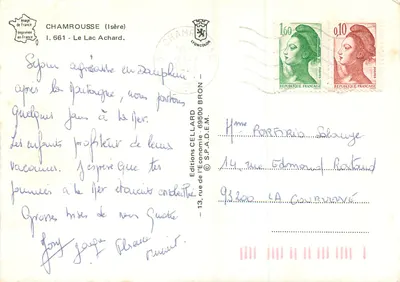 Lago Achard — Saint-Denis — Éditions Cellard — Verso