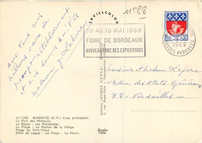 Biarritz — Belangrijkste Uitzichten — Uitgaven Lavielle — Achterkant