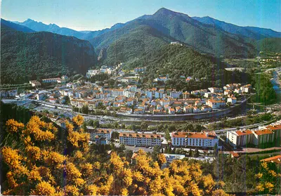 Amélie-les-Bains — Vista geral e entrada das Gorges do Mondony — Edições de Arte Larrey