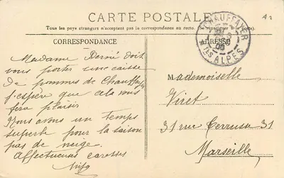 Les Alpes — Le Valgodemard, Les Oules du Diable, près la Chapelle — V. Fournier, édit., Gap, n°775 — Verso