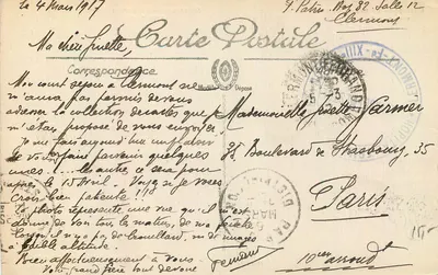 Le Puy de Dôme z jego trwałą śnieżną warstwą — Hôtellerie du Col de Ceyssat i Obserwatorium Le Puy de Dôme — Cllohé Plazanet, seria 24 — Rewers