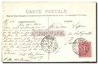 NICE — Park Publiczny i Aleja Masséna — LL, nr 849 — Rewers