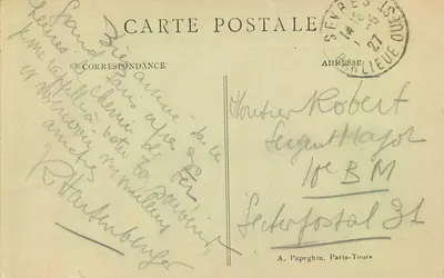 PARIS — Panthéon — A. Papeghin, Paris-Tours — Rewers
