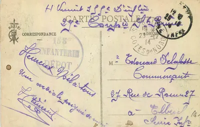 Costas Bretãs - Estudos de Ondas — Coleção E. Hamonic, St-B. — Verso