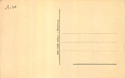 Strasbourg — Kąpiel w Złotych Rzeczach — wydawca Félix LUIB — Rewers