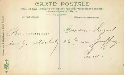 Saint-Nazaire — A Igreja de Saint-Nazaire — Coleção Delaveau, Paris — Verso