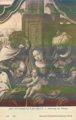 Adoração dos Reis Magos — Arte de Barend van Orley — Museu Wallraf-Richartz, Colônia