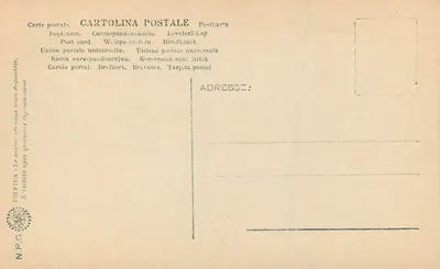 Napoli - Museo Nazionale - Fauno danzante — wydawca N.P.C. nr 116 — Rewers