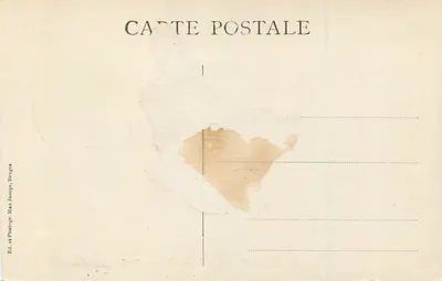 Adoracja Magów — Wystawa Złotego Płomienia — Bruksela 1907 — Françon Empain, Bruksela — Rewers