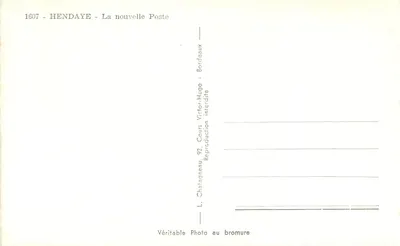 Hendaye - La nuova Posta — L. Chatatgneau, Bordeaux — Verso
