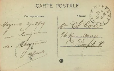 Mayenne (Mayenne) — Katedra Najświętszej Maryi Panny i Most nad Mayenne — Spółdzielnia Ogólna, wydawca — Rewers