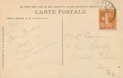 Senlis — Widok panoramiczny — Simi-Bromure A. Breguer Frères — Rewers