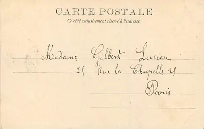 Salon Damskich Honorowych — Zamek w Compiègne — Kunzli Frères, wydawcy, Paryż 742 — Rewers