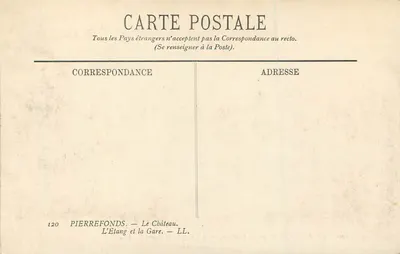 Pierrefonds — Zamek i Stacja — Wydawnictwo LL, nr 120 — Rewers