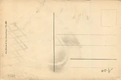 Strasburg — Katedra — Astronomiczny zegar — Jul. Manias & Cie, Strasburg — Rewers