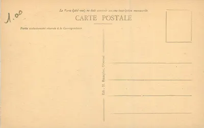 Obernai - Ninho de Corujas — editor H. Rumpler, Obernai — Verso