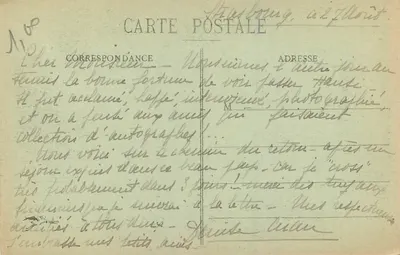 Ruínas do Castelo de Wasenbourg — Strasbourg, editor Ch. Bergert, n° 108 — Verso