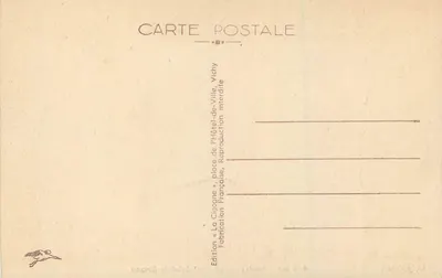 Vichy — O Ponte Aristide Briand — A Cigogne, n° 418 bis — Verso
