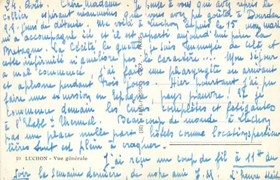 Luchon — Vista geral — C.A.P. (50) REAL-PHOTO — Verso