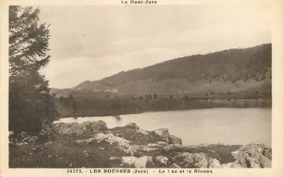 Les Rousses (Jura) — O lago e o Rizoux — Edições C.L.B. - Besançon, n° 34272