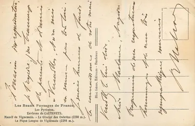 Massif de Vignemale — Lodowiec Oulettes i Pique Longue — Tito — Rewers