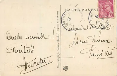 Le Gouffre de Padirac (Lot) — Galerie de la Fontaine — Phototypie Rétro François, Limoges — Rewers