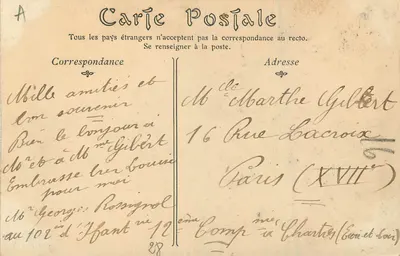 Chartres — Katedra, widok z Cachemback — Rewers
