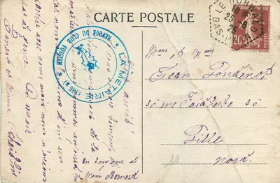 La Métairie — Refuge du C.V. — Alt. 940 m. — Verso