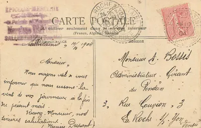 Het Kasteel van Brissac — algemene uitzicht — uitgever niet geïdentificeerd — Achterkant