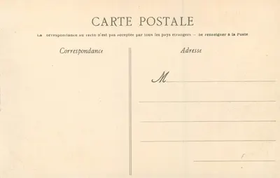 St-Malo — A Fortaleza atacada pelas ondas — L.V.R. — Verso