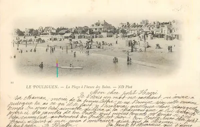 Le Pouliguen — La Plage à l'heure des Bains — ND Phot